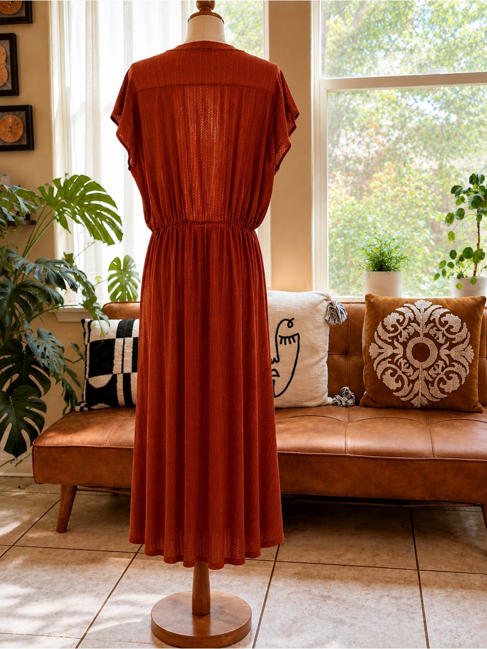ASOS Rust Orange Maxi Dress